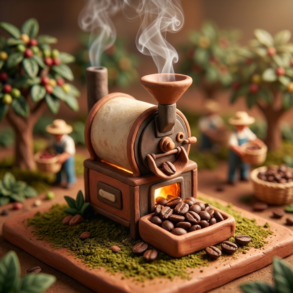 Small batch artisan coffee roast